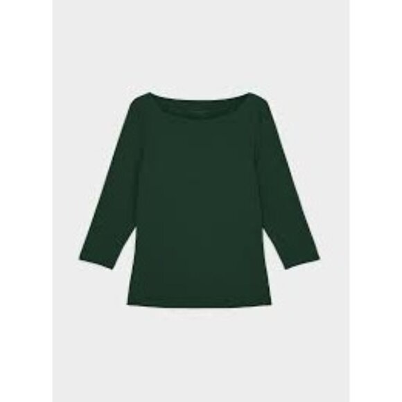 Eileen Fisher Pine Green Knit Wool Sweater, Size Medium - Picture 1 of 6